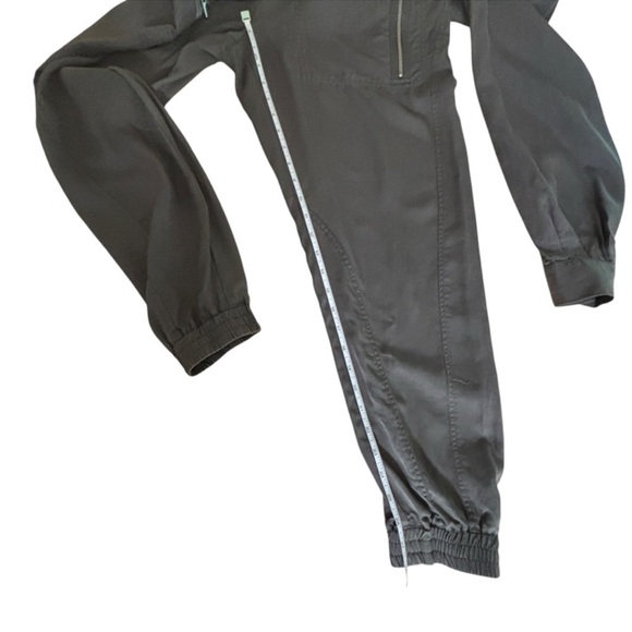 ATM Anthony Thomas Melillo Army Green Washed Lyocell Utility Jumpsuit XS - Picture 12 of 14